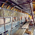Amfleet II coach under construction, 1980s.