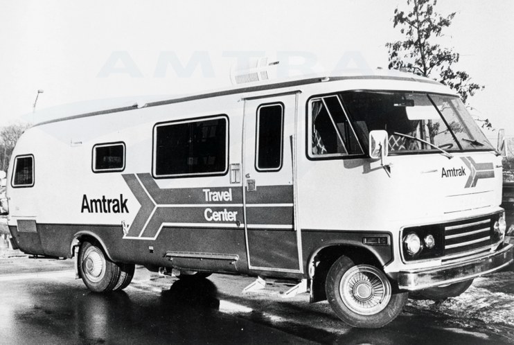 Amtrak's mobile Travel Center van
