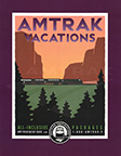 "Amtrak Vacations" poster, 2000s.
