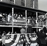 Ceremony at the Martinsburg, W. Va., station, 1970s.