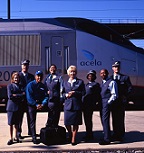 New uniforms for the <i>Acela</i> Onboard Service personnel.