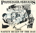 Passenger Services calendar, 1992.