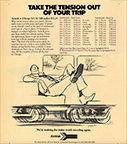 "Take the Tension Out of Your Trip" advertisement, 1972.