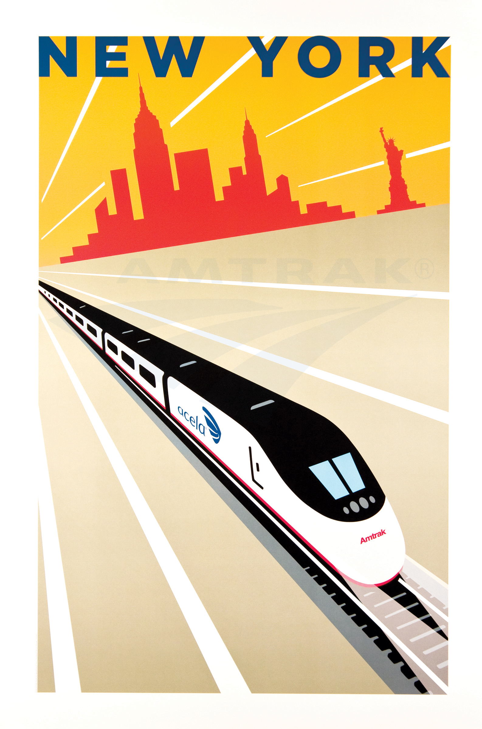 Плакат поезд