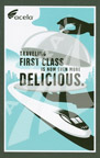 <i>Acela Express</i> First Class menu.