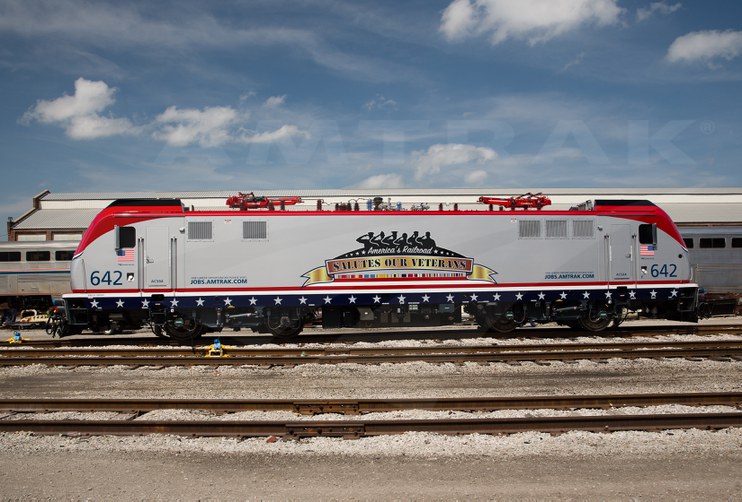 ACS-64 locomotive No. 642 at Beech Grove, 2015.