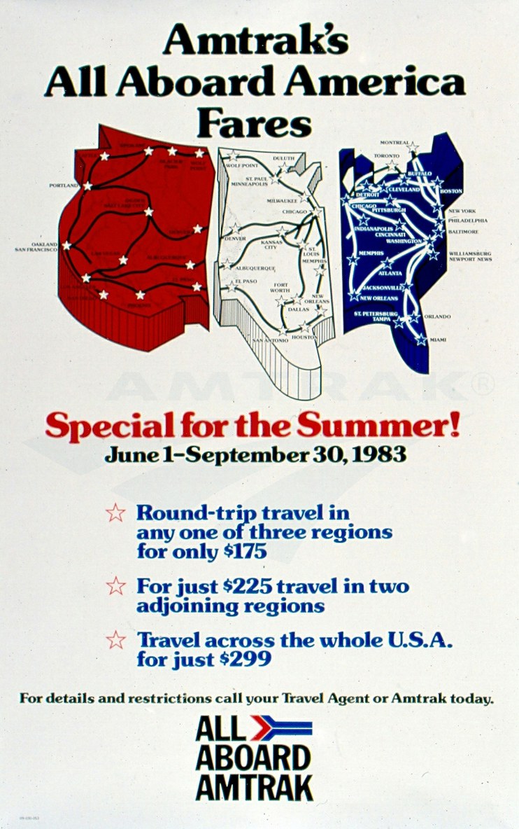 All Aboard America Fares, 1983.