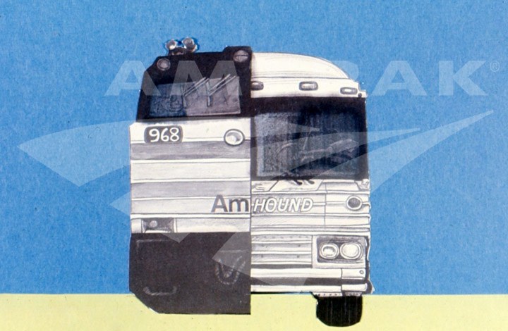 Amtrak Greyhound.