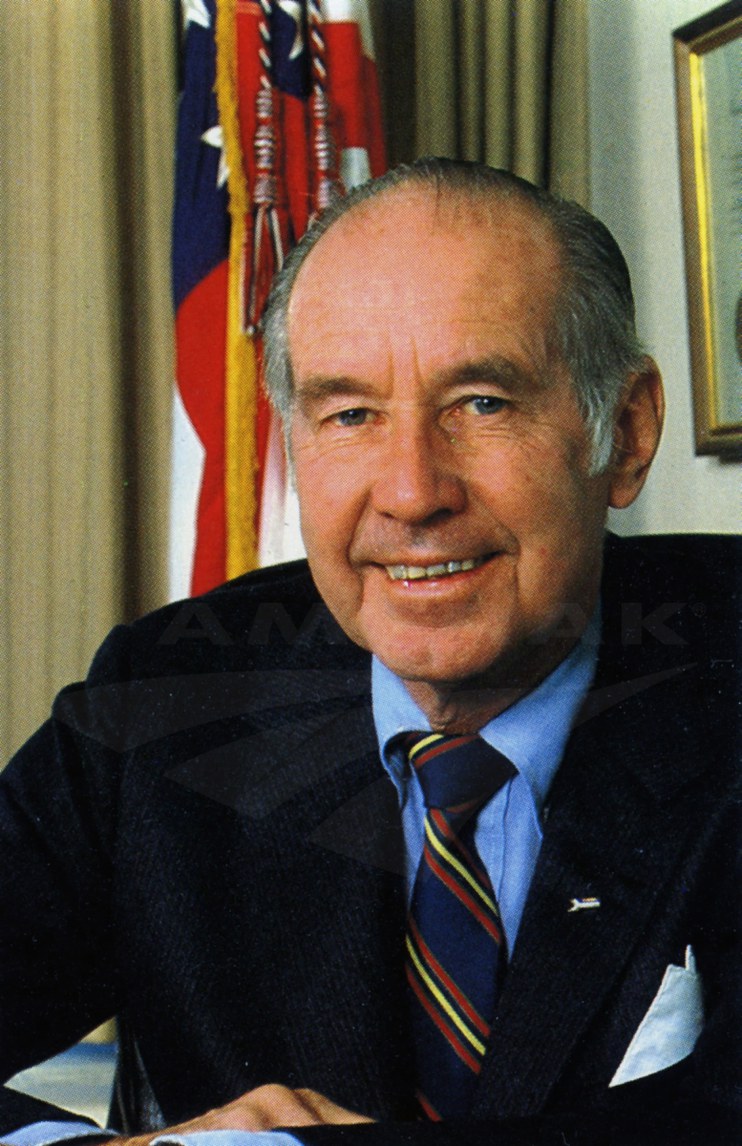 Amtrak President and Chairman W. Graham Claytor, Jr., 1982.