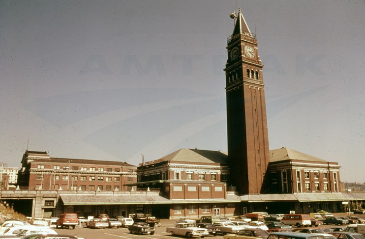 Amtrak Seattle King Street Station, 1970s.