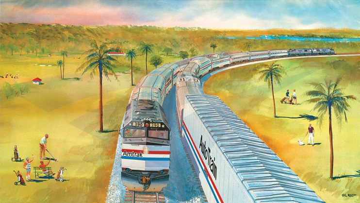 Amtrak wall calendar, 1984.