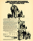 "Amtrak's Family Plan" advertisment, 1973.
