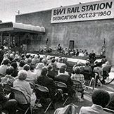 BWI Rail Station dedication, 1980.