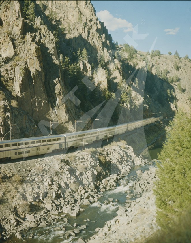 <i>California Zephyr</i> in Byers Canyon, Colo.