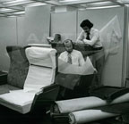 Designing new seating, 1970s.
