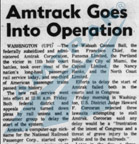 Inaugural newspaper clipping, 1971.