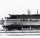 FL9 locomotives No. 486 and No. 491 coupled together, 1982.