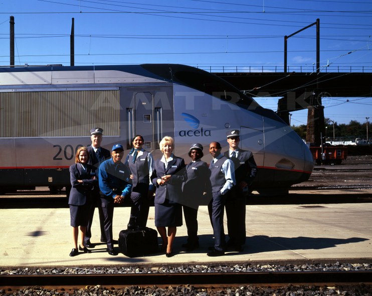 New uniforms for the <i>Acela</i> Onboard Service personnel.