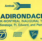 <i>Adirondack</i> inaugural ticket, 1974.