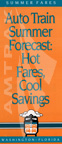 <i>Auto Train</i> summer fares brochure, 1990.