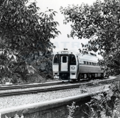 <i>Connecticut Valley Service</i> train at Hartford, 1980s.