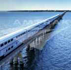 <i>Sunset Limited</i> crossing the Bay of St. Louis.