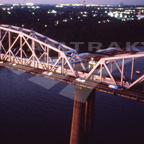 <i>Sunset Limited</i> crossing the Huey P. Long Bridge.