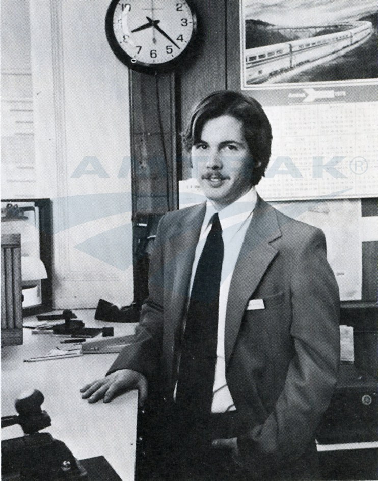 Lead Ticket Clerk John McVeigh, 1978.