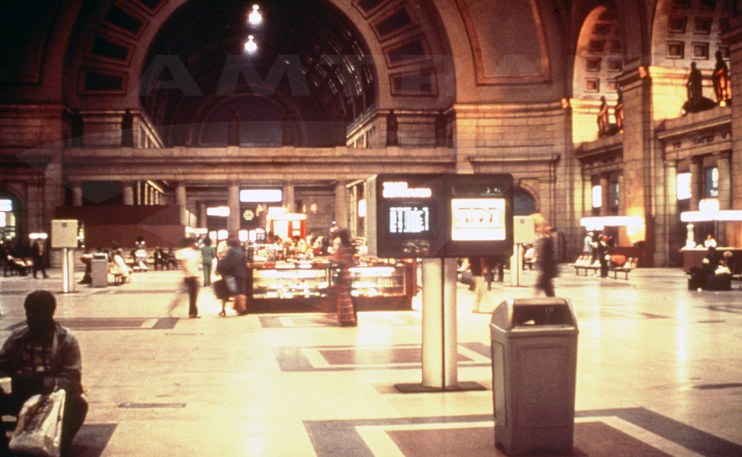 Main Hall of Washington Union Station, 1970s.