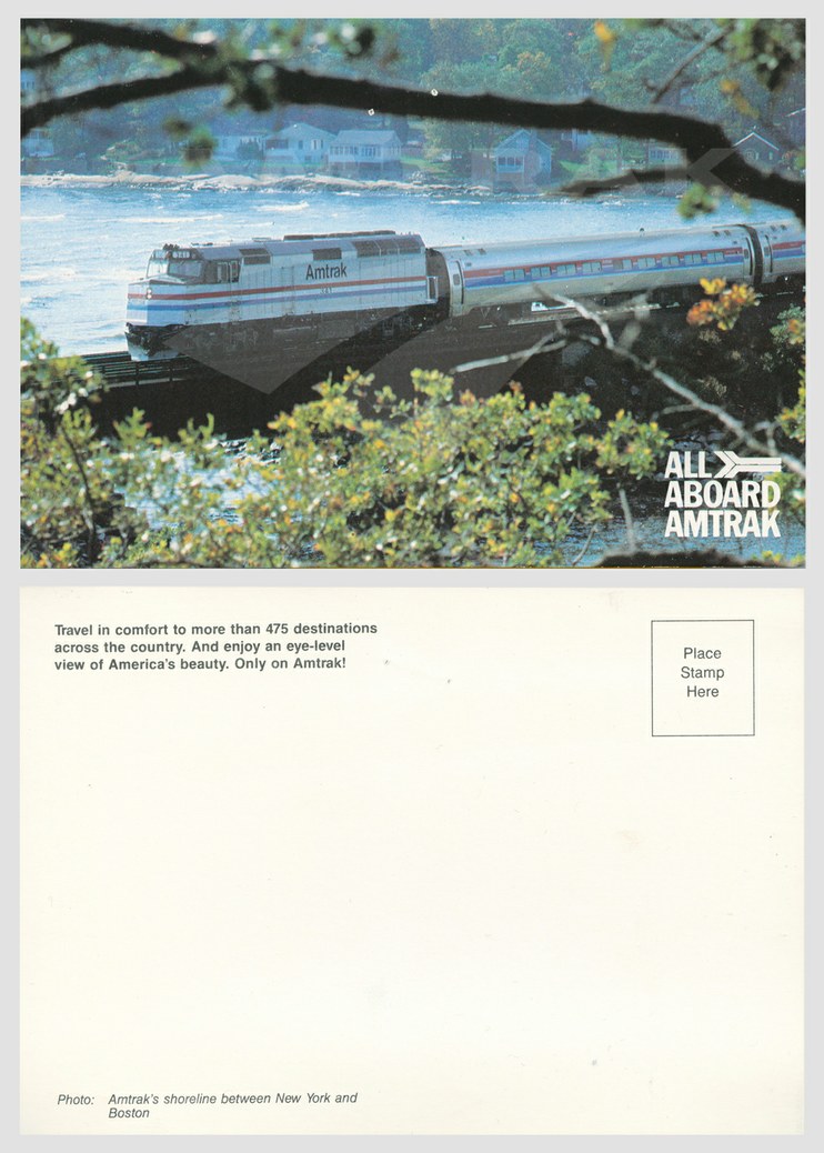 New England shore postcard, mid-1980s.