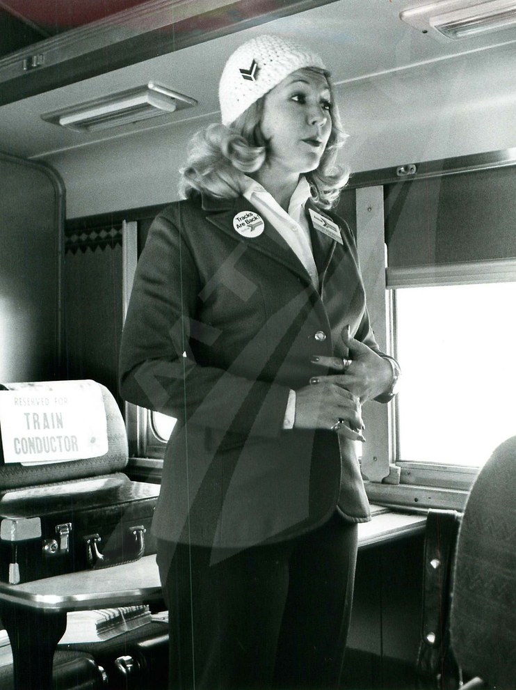 Passenger service representative, 1973.