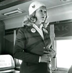 Passenger service representative, 1973.