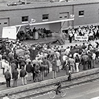 Service inaugural at Niagara Falls, N.Y., 1978.