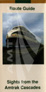 "Sights from the Amtrak Cascades" route guide.