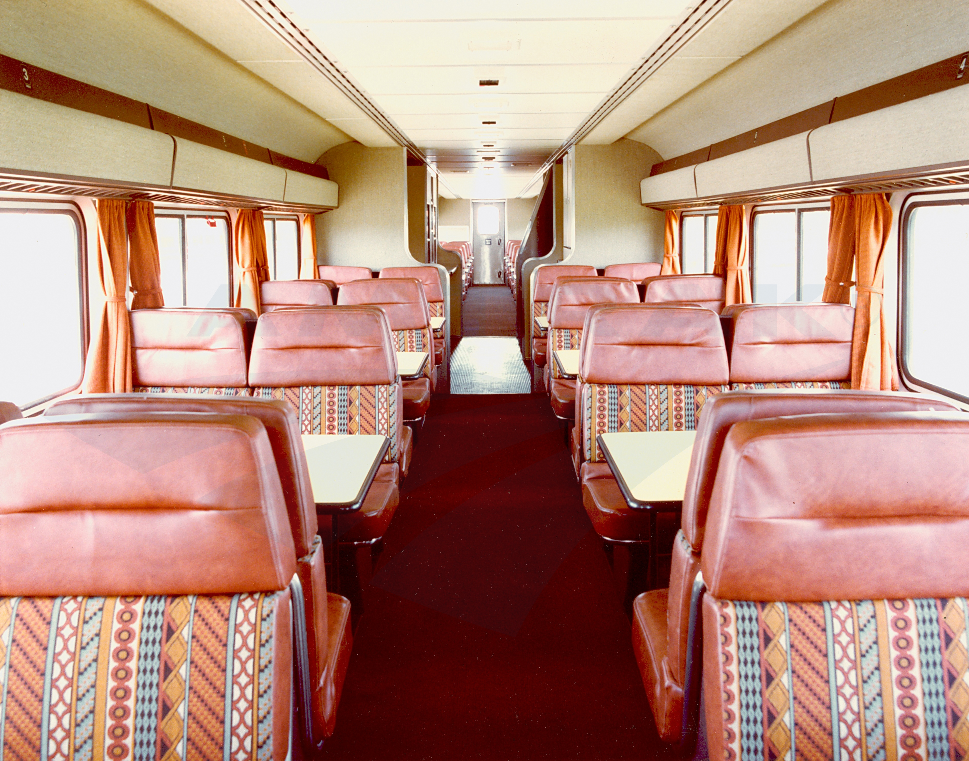 Interior Of A Superliner I Dining Car 1980s Amtrak