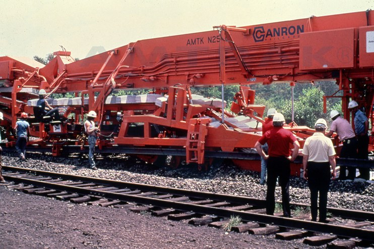 Track Laying System on the Northeast Corridor, 1970s.