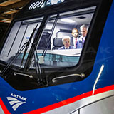 Vice President Joseph R. Biden touring an ACS-64 locomotive, 2014.