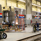 Viewliner II cars on the assembly line, 2013.