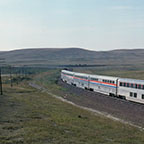 Western long-distance train, 1987.