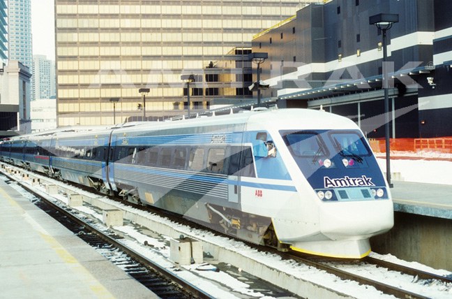 X2000 at Boston South Station, 1993.