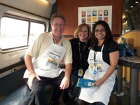 Three of the cooks on board the Exhibit Train