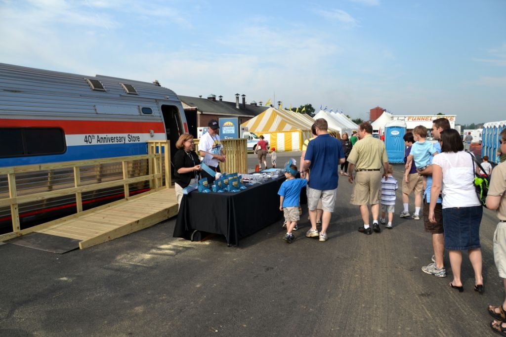 Exhibit Train as Festival Booth