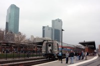 Fort Worth skline from the platform