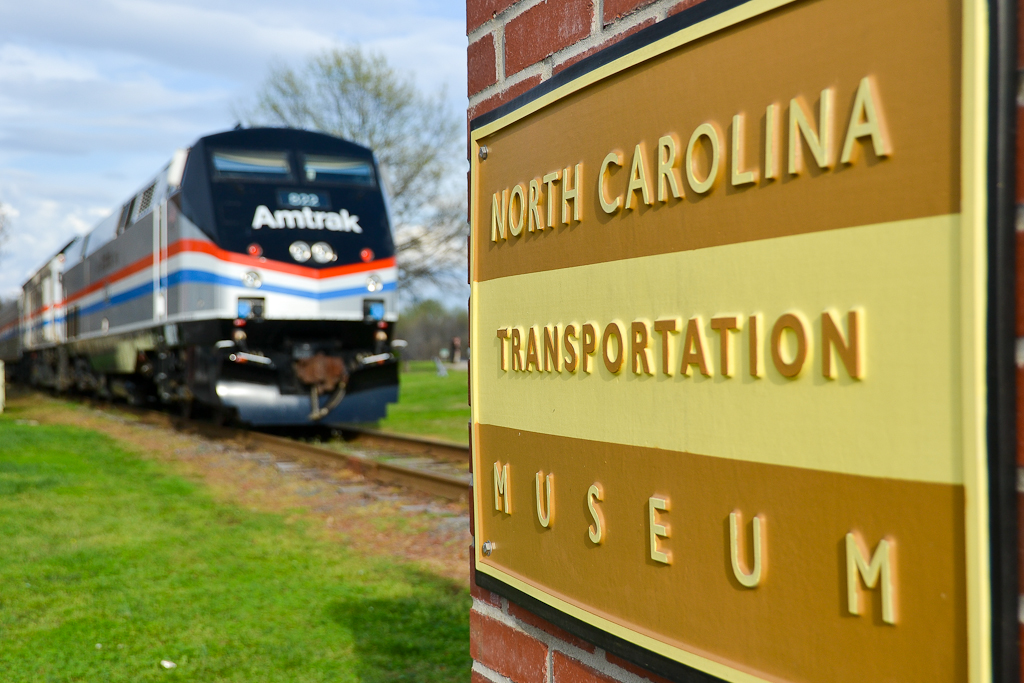 NC Transportation Museum sign