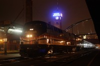 Exhibit Train arrives in Portlande