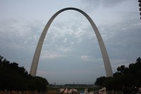 The famous St. Louis Gateway Arch